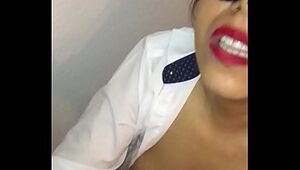 Indian desi girl giving blowjob to her bf with clear hindi audio and cumshot